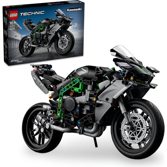 LEGO® Technic Kawasaki Ninja H2R Motosiklet 42170 - 643 Parça Yaratıcı Oyuncak Seti 10 Yaş ve Üzeri İçin