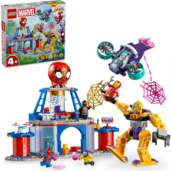 LEGO® 4+ Spidey Takımı Ağ Örücü Karargahı 10794 - 4 Yaş ve Üzeri Çocuklar Için 5 Minifigür Içeren Yaratıcı Oyuncak Yapım Seti (193 Parça)