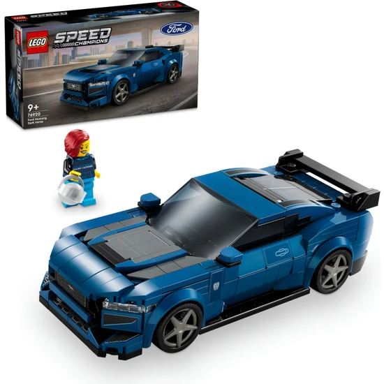 LEGO® Speed Champions Ford Mustang Dark Horse Spor Araba 76920 - 9 Yaş ve Üzeri Çocuklar Için Koleksiyonluk ve Sergilenebilir Yaratıcı Oyuncak Model Yapım Seti (344 Parça)