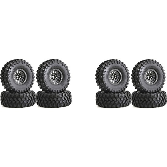 Set cerchi ruote con perline in metallo 4 pz 2,2 per cingolati auto 1