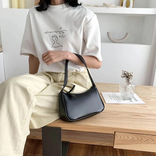 Qiuming Shop Sarı Stil Retro Kadın Çantaları Rendy Vintage Fiyatı