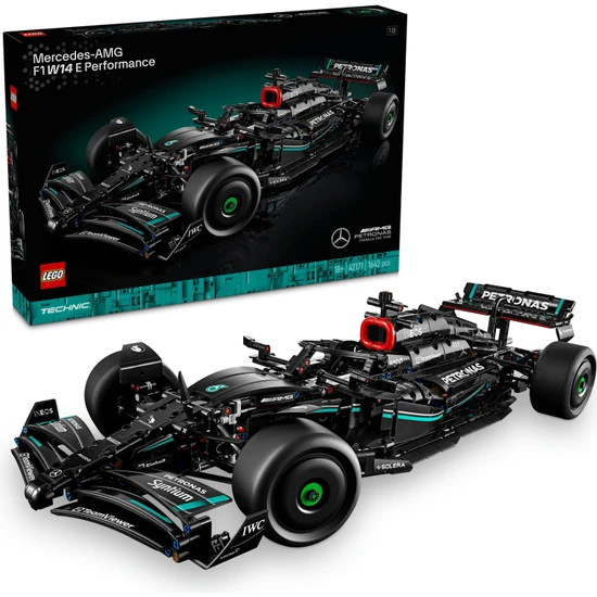 LEGO® Technic Mercedes-Amg F1 W14 E Performance 42171 - Yetişkinler Için Koleksiyonluk Yaratıcı Yarış Arabası Modeli Yapım Seti (1642 Parça)