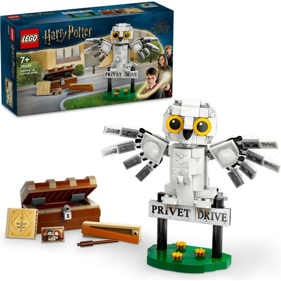 LEGO® Harry Potter# Hedwig#, Privet Drive 4 Numara#da 76425 - 7 Yaş ve Üzeri Harry Potter Hayranları Için Koleksiyonluk Yaratıcı Oyuncak Yapım Seti (336 Parça)
