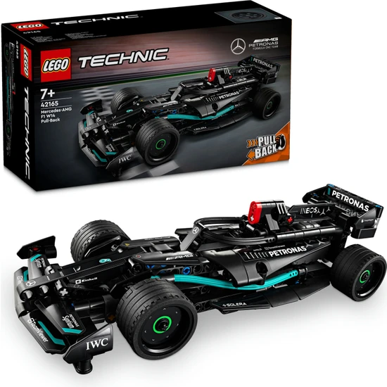LEGO® Technic Mercedes-Amg F1 W14 E Performance Pull-Back 42165 - 7 Yaş ve Üzeri Çocuklar Için Koleksiyonluk Yaratıcı Yarış Arabası Model Yapım Seti (240 Parça)