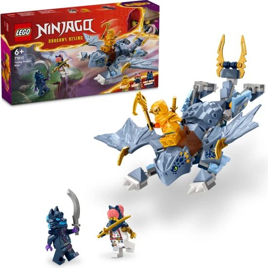 LEGO® Nınjago® Genç Ejderha Riyu 71810 - 6 Yaş ve Üzeri Çocuklar Için 3 Ninja Minifigürü Içeren Yaratıcı Oyuncak Yapım Seti (132 Parça)