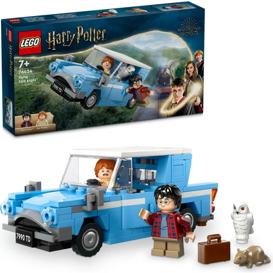 LEGO® Harry Potter# Uçan Ford Anglia# 76424 - 7 Yaş ve Üzeri Harry Potter Hayranları Için Harry Potter ve Ron Weasley# Minifigürü Içeren Koleksiyonluk Yaratıcı Oyuncak Yapım Seti (165 Parça)