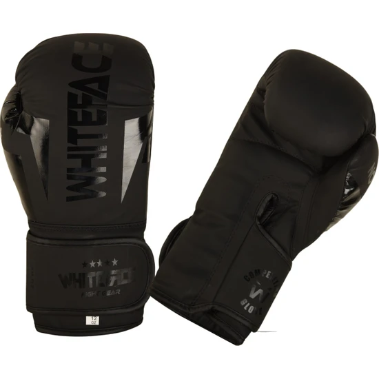 Whiteface Shadow (Gölge) Boks/kickboks/muay Thai Eldiven (Siyah) WTFB316
