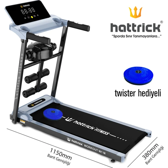 Hattrick Workout W1 M 2,5 Hp Masajlı Ve Manuel Eğimli Koşu Bandı