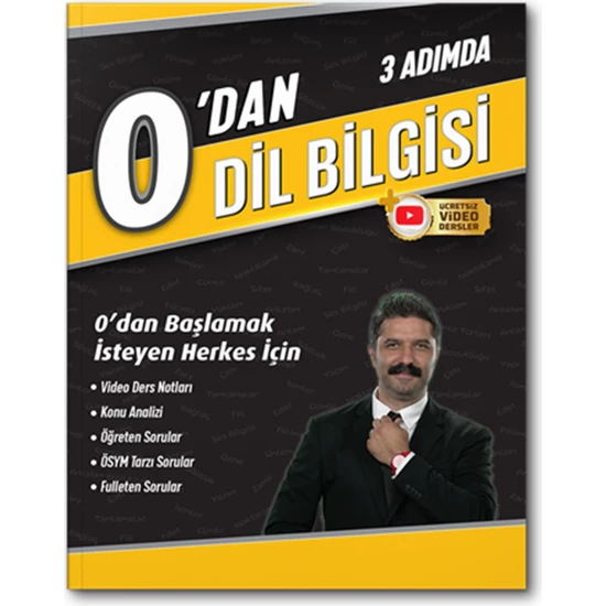 Rüştü Hoca Yayınları 3 Adımda 0'dan Dil Bilgisi Soru Bankası
