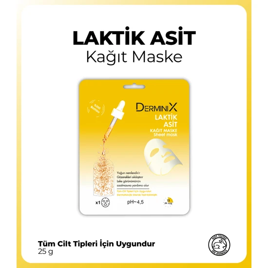 Derminix Laktik Asit Kağıt Maske