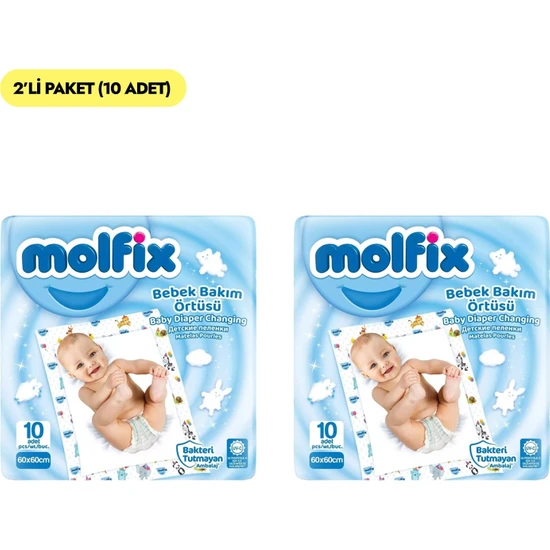 Molfix Bebek Bakım Örtüsü 10 Adet x 2 Paket