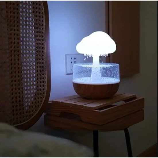 Home Dekor Hediye Renkli Gece Lambası Yatak Odası Ultrasonik Serin Sis Makinesi Uçucu Yağ Aromaterapi Difüzör