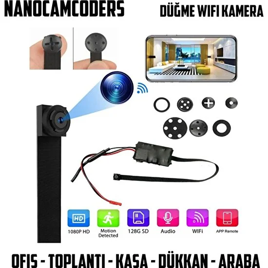 Nanocamcoders 1k 1080P Mini Kamera Ev Güvenliği Küçük Gövde Kamera Spor Dv Dvr Gizli Video Kamera Gözetim  Döngü Kaydı