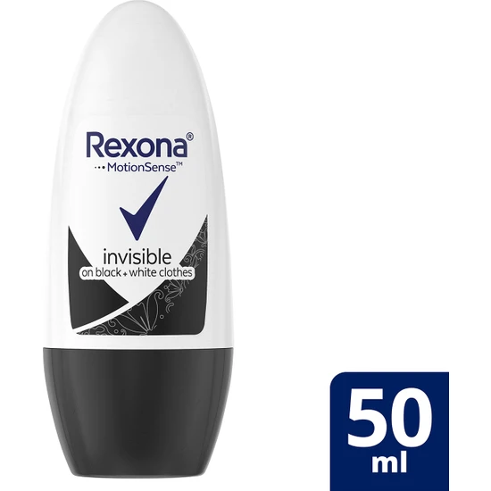 Rexona Motionsense Kadın Roll On Deodorant Invisible On Black + White Clothes 50 ml