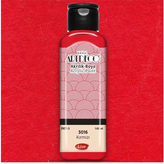 Artdeco Akrilik Boya 140 Ml Kırmızı Y-070R-3016