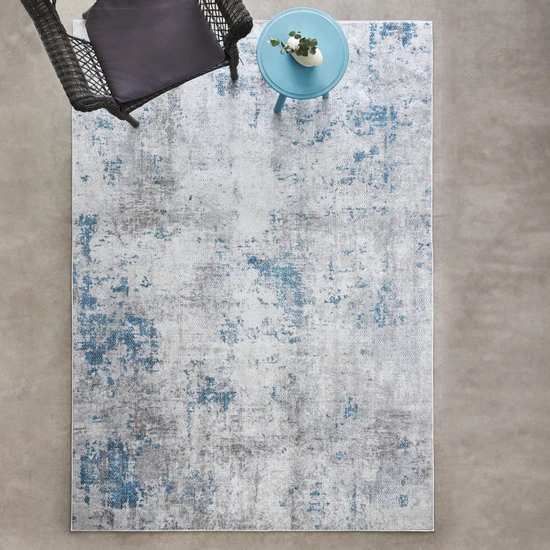 Kaşmir Halı Sare By Kaşmir Halı Abstract Blue Yıkanabilir Kaymaz Taban 160X230 cm