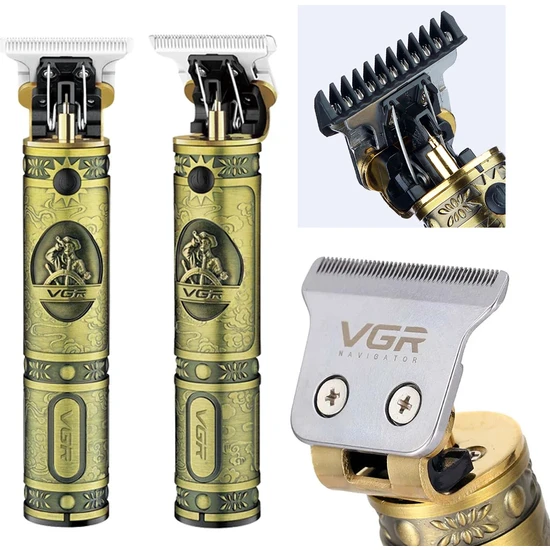 Vgr Renkstore V-085 Profesyonel Çelik T9 Bıçaklar Saç Ense Sakal Vücut Tıraş Makinesi