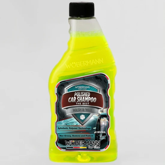 Wöbermann Cilalı Oto Yıkama Şampuanı Wash And Wax Ph Nötr 400 Ml.