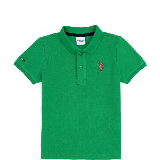 U.S. Polo Assn. Erkek Çocuk Elma Yeşili Tişört Basic 50284814-VR020