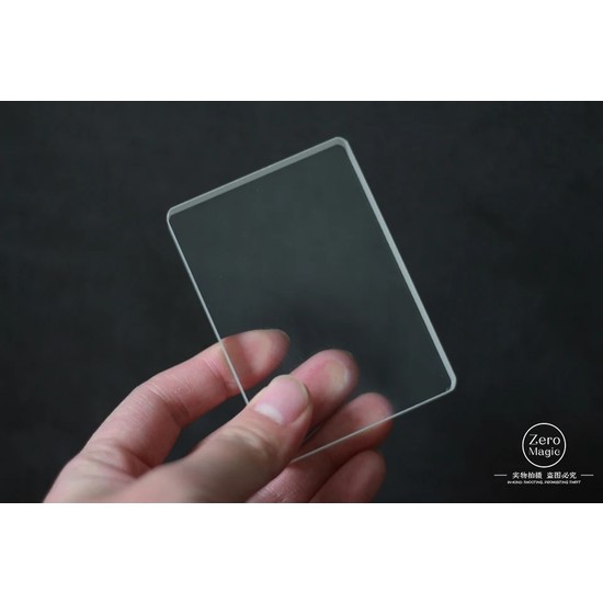 Jeu de cartes en verre Omni, jeu de cartes réaliste, tours de magie liés à la glace, Gimmick, gros plan, accessoires d'illusion, carte signe pour bloc transparent  26