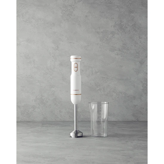 English Home Elb 3001 4 Bıçaklı El Blenderı 1500W Beyaz-Bakır