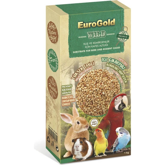 Eurogold Kuş ve Kemirgen Kafes Altlığı 1 kg 326107