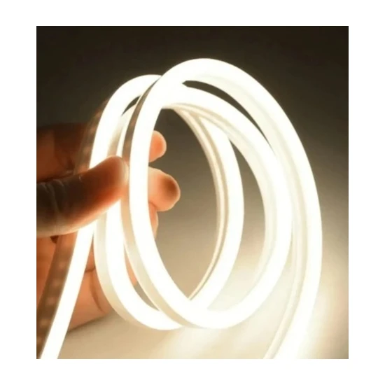 Yuled 50 Metre Neon Günışığı 220 V Esnek Hortum Şerit LED Işık Aydınlatma + Güç Fişi