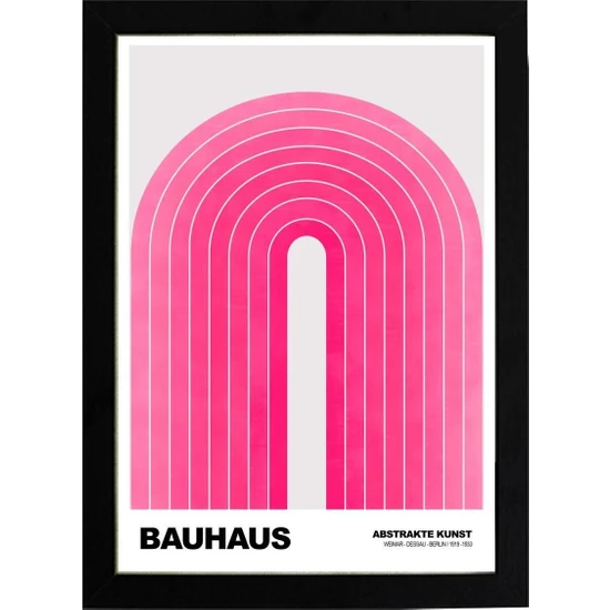 Kaynock Bauhaus 5 21 x 30CM - Beyaz Çerçeveli