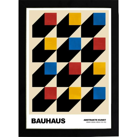 Kaynock Bauhaus 8 21 x 30CM - Beyaz Çerçeveli