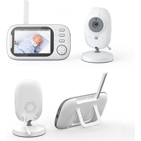 Vetech Dijital Bebek Izleme Cihazı Ekranlı Bebek Izleme Kamerası Dahili Mikrofon & Hoparlör 1mp