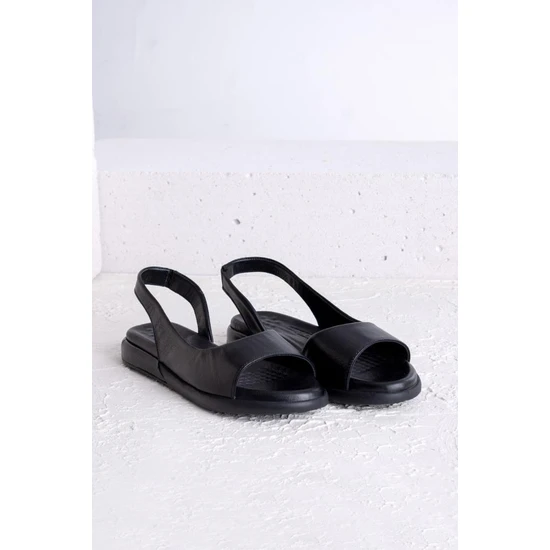Getcho Marin Siyah Kadın Sandalet
