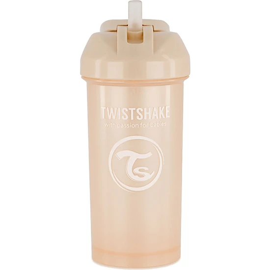 Twistshake Pipetli Alıştırma Bardağı 6+M Somon 360 ml