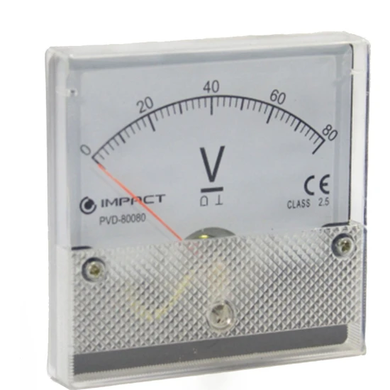 Momentum Voltmetre Analog 80X80MM 20VDC PVD-80020