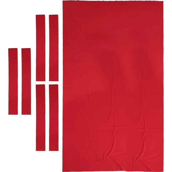 Chaoduo Shop Kırmızı Stil 9 Ft Bilardo Masası Keçe Değiştirme Kiti, Premium ve Dayanıklı 9 Ayak Bilardo Masa Örtüsü Örtüsü Koruyucu - Seçim Renkleri (Yurt Dışından)