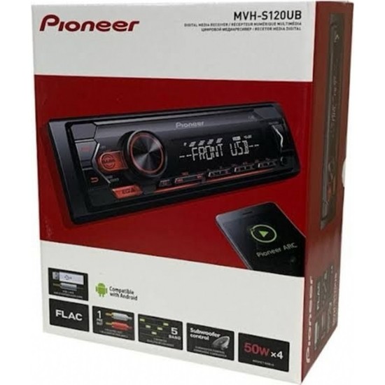 PIONEER Autoradio Deckless MVH-S120UB Éclairage Rouge RDS