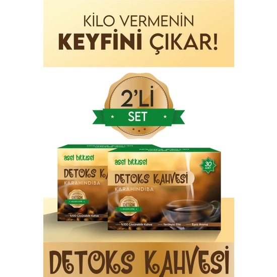 Asel Bitkisel Hindiba Detox Form Kahvesi - Diyette Destek (2kutu Toplam 60 Şase)