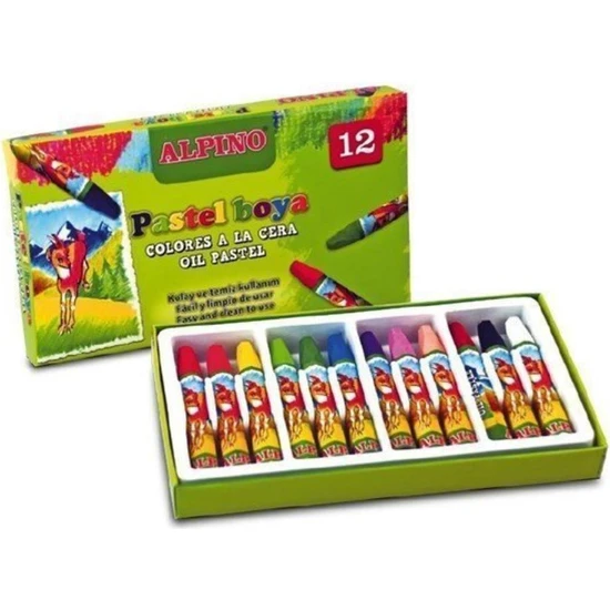 Toptan Bulurum Cem Alpino DC-008299 Oil Pastel 12'li