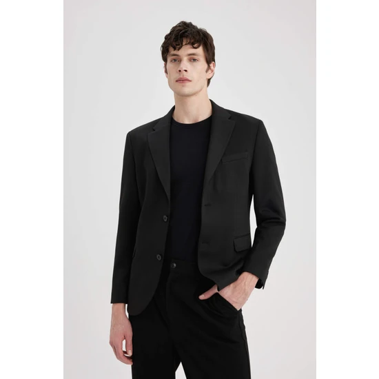 DeFacto Modern Fit Astarlı Blazer Ceket C5777AX24SP