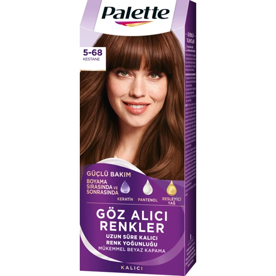 Palette Göz Alıcı Renkler Saç Boyası 5-68 Kestane Saç Boyası