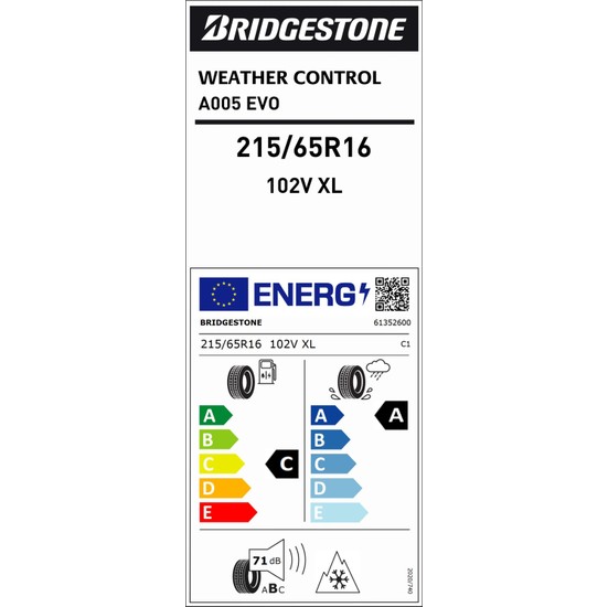 Bridgestone 215/65 R16 102V Xl A005 4 Mevsim Lastiği (Üretim Fiyatı