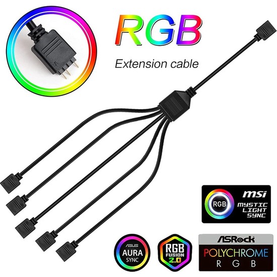 Chihiro586 - 9278 Adet Fan Rgb Splitter Adaptör Kablosu Fiyatı