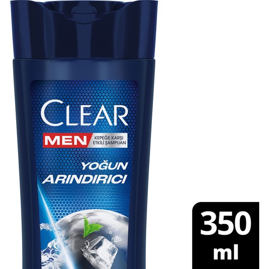 Clear Men Kepeğe Karşı Etkili Yoğun Arındırıcı Şampuan 350 ml Kepekli Saçlar İçin Derinlemesine Temizlik