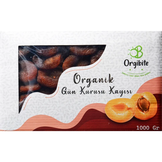 Orgibite Organik Gün Kurusu Kayısı 1 kg
