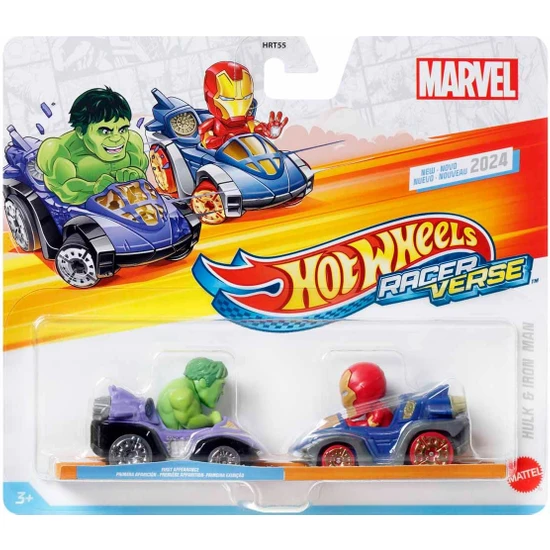 Hot Wheels Raceverse 2'li Paket HRT55 - Hulk ve Iron Man