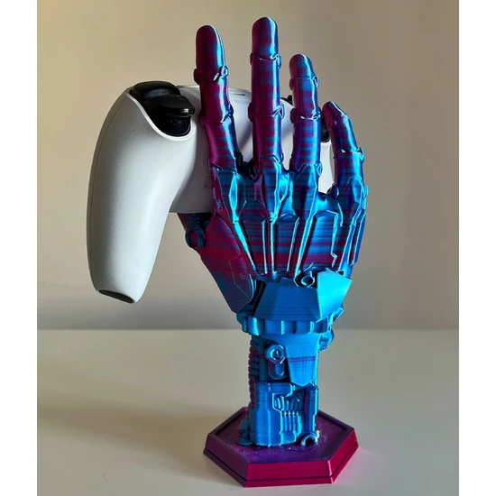 Nerva Design 3D Robot Eli Şeklinde Dekoratif Kol Tutucu, Joystick Kumanda Standı, Xbox / Ps4 / Ps5 Uyumlu