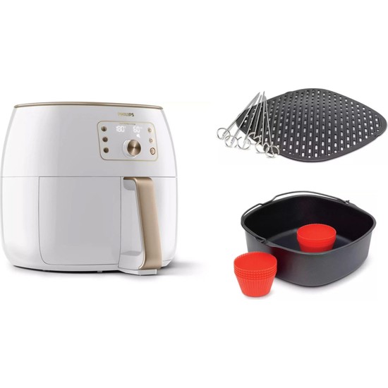 Philips 2225W 7.3lt Full Set Premium Xxl Airfryer + Aile Boyu Pişirme