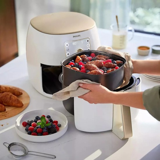 Philips 2225W 7.3lt Full Set Premium Xxl Airfryer + Aile Boyu Pişirme