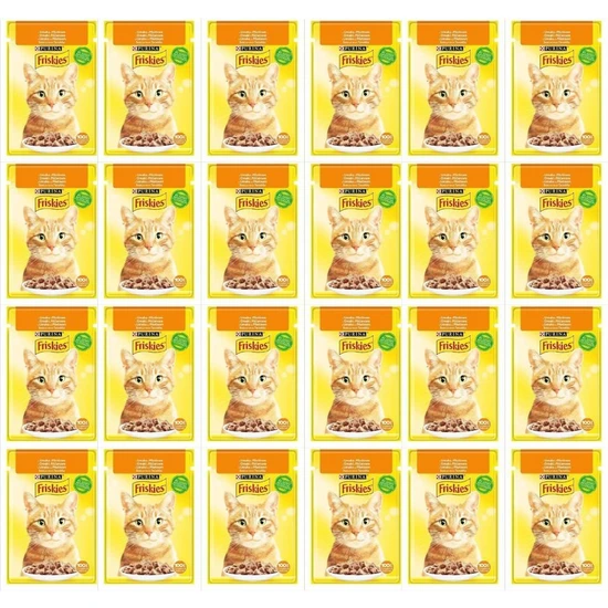 Friskies Tavuklu Soslu Yaş Kedi Maması 85 gr x 24 Adet