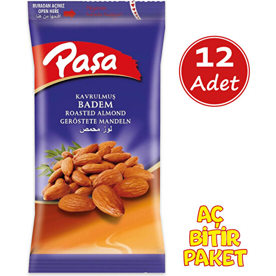 Paşa Badem 40 gr. x 12 Adet (1. KALİTE)