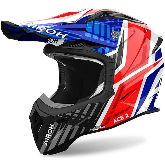 Airoh Avıator Ace 2 Proud Blue Red Gloss Kask